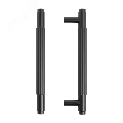 Ручка-скоба мебельная StahlBuro AP2309-128 2шт., BL матовый черный