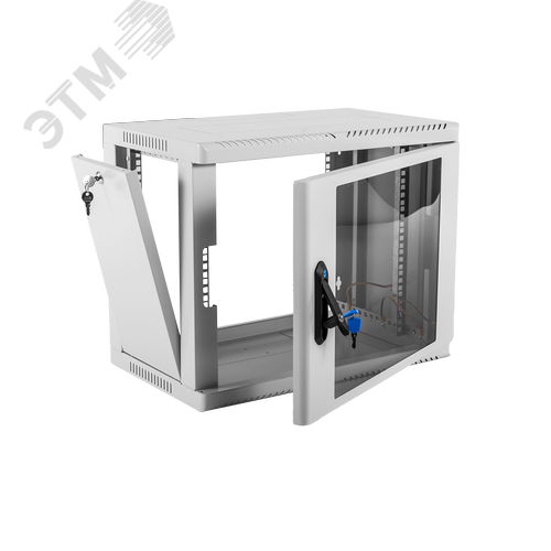 Шкаф телекоммуникационный настенный сварной 12U (600 х 350) съёмные стенки, дверь стекло