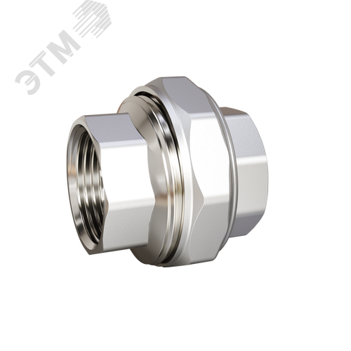 Муфта разъемная (американка) DZ25 (1') ВР/ВР латунь никель