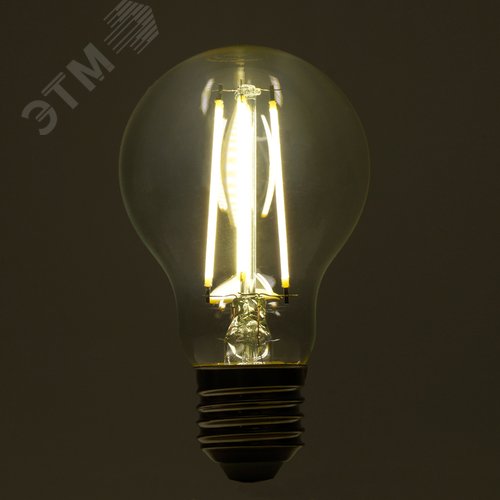 Лампа светодиодная LED 8вт Е27 белый FILAMENT .PRO