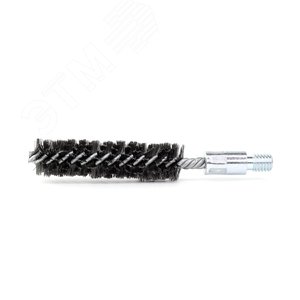 Щетка ерш Д25х100х160 сталь 0,25, посадка 1/2'' резьба BSW очистка котлов теплообменников дымоходов