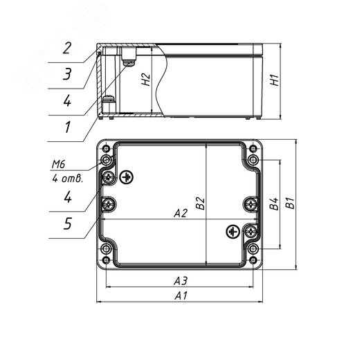 Коробка ответвительная алюминиевая 80х75х60 IP66/IP67 ГОФРОМАТИК