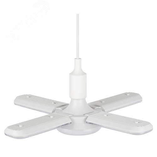 Фитолампа для растений светодиодная GREEN LINE ФИТО-65W-PFR-E27-GR 5-ти лепестковая полного спектра 65 Вт Е27