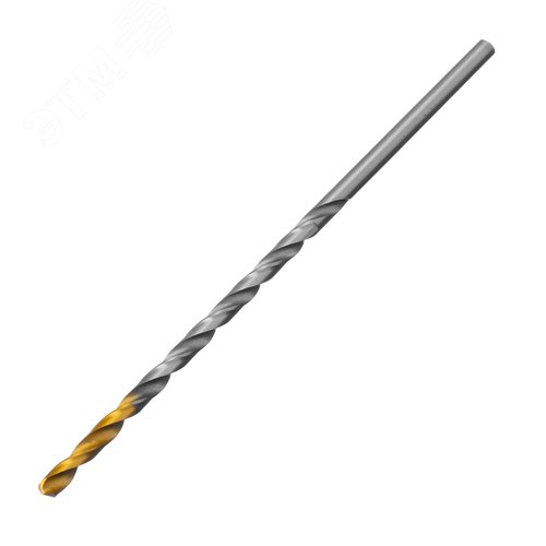 Сверло спиральное по металлу 3,5 х 112 мм, Р6М5, Golden Tip, удлиненное, 2шт.