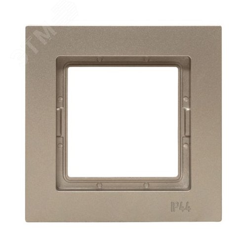 Рамка 1-местная IP44 шамп. пластик Эпика EKF