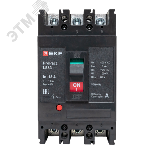 LS63 15кА 3P 16А ProPact EKF