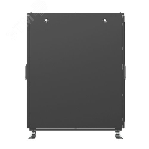 Шкаф напольный разобранный 19'' IT-CQE-N 24U 600x1000 мм, крыша с вырубкой, сплошная металл и сплошная металл, одинарные боковые панели, черный RAL9005