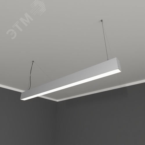 RVE-PLS4972-1460-P (Линейный 1460х49х72мм 39Вт Подвесной 4000К Серый RAL9006 МУАР) светильник