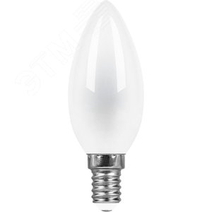 Лампа светодиодная LED 11вт Е14 теплый матовая свеча FILAMENT