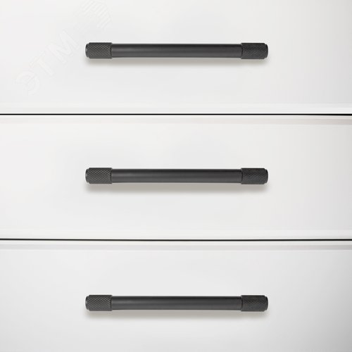 Ручка-скоба мебельная StahlBuro AP2307-96 2шт., BL матовый черный