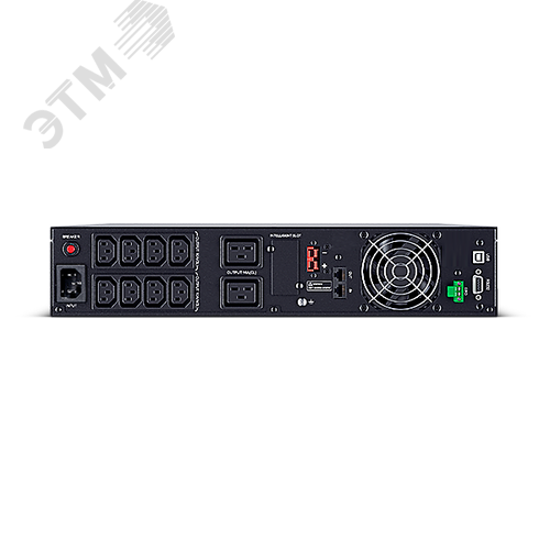 Источник бесперебойного питания Online ЭКСПЕРТ-II-1000Р Rack/Tower 1000ВА/1000Вт USB/RS-232/SNMP Slot/EPO/RJ-11/RJ-45 (8 IEC С13) (12В/9Ач. х 2 LEOCH) 2U