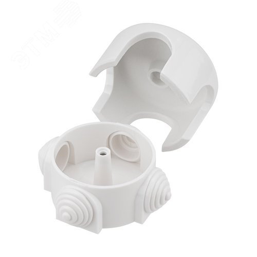 Коробка распаячная фарфоровая D78х45см белая TDM