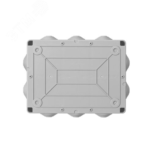 Распаячная коробка ОП 190х140х70мм прозрач. крышка IP55 10 гермовводов инд. штрихкод TDM