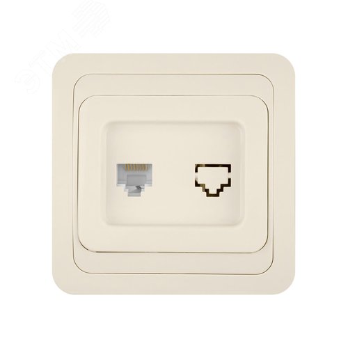 Розетка компьютерная RJ-45 сл. кость Валдай TDM