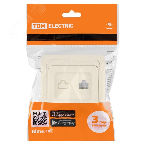 Розетка компьютерная RJ-45 сл. кость Валдай TDM