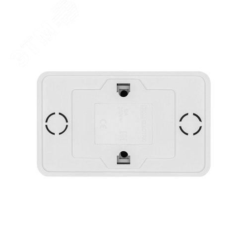 Розетка двойная 2П открытой установки IP20 10А, белая ''Ладога''