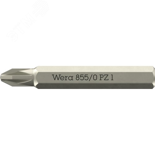 Бита крестовая, PZ 1 x 30 мм, хвостовик шестигранный 5/32'' C4.0 (4 мм), 855/0 Micro Pozidriv