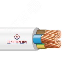 Провод ПВС нг(А)LS 3х0.75 черный (100м) ТРТС