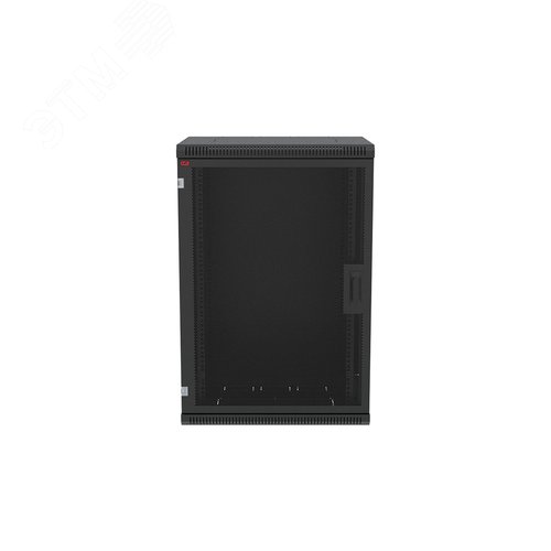 Шкаф телекоммуникационный настенный разборный черный 18U 600x650 ШТ-НСр-18U-600-650-П-Ч дверь перфорированная