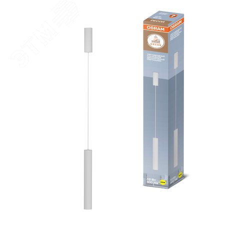 Подвесной декоративный светильник OSRAM TUBE ДСО 12Вт 3000К 800Лм IP20 белый