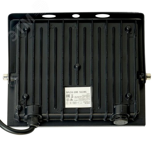 Прожектор светодиодный ДО-100w 6500К 8000Лм IP65 черный ПРОМО