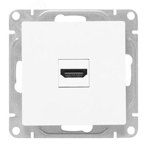 Эпика Механизм розетки HDMI белый EKF
