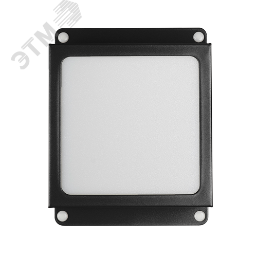 Светильник светодиодный ДВО 089/G OPAL 9W 4000K черный IP40 780Лм Грильято 100х100 мм Домино