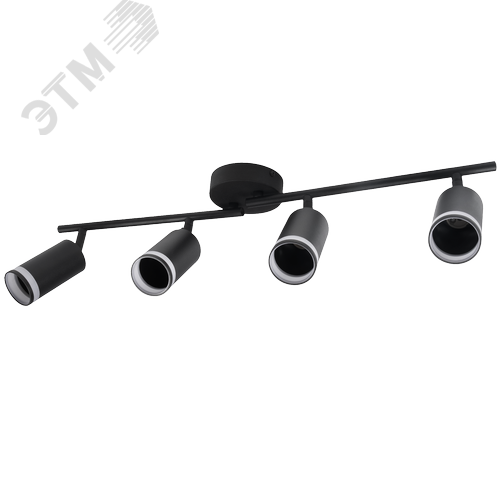 Светильник декоративный ДПО 0204 4xGU10 черный 230V IP20 JazzWay