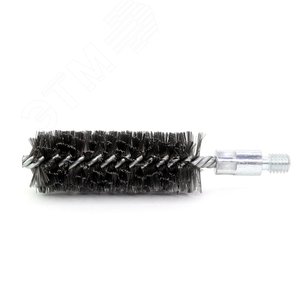 Щетка ерш Д38х100х160 сталь 0,30, посадка 1/2'' резьба BSW очистка котлов теплообменников дымоходов