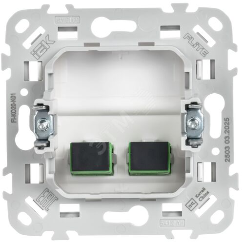 FLITE Розетка 2-местная оптоволоконная РОВ-2-ФлБ белый
