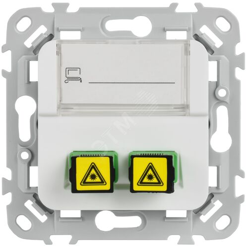 FLITE Розетка 2-местная оптоволоконная РОВ-2-ФлБ белый