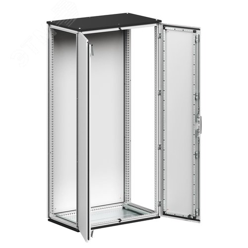 Комплект напольного корпуса CQE N с двустворчатой дверью и с задней панелью 2000x1600x600 мм РАМ блок