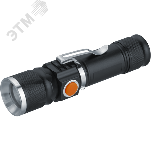 Фонарь светодиодный NPT-CM18-ACCU алюминиевый 1LED, 5Вт