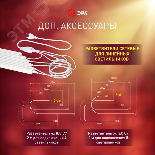 Светильник для растений фитолампа светодиодная линейная ФИТО-18W-PFR-GR полного спектра 18 Вт GREEN LINE