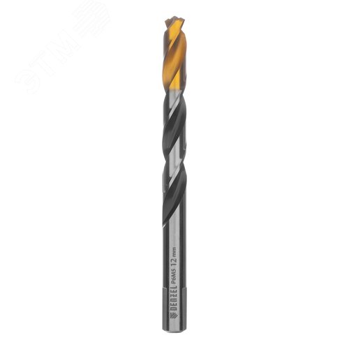 Сверло спиральное по металлу 12 x 151мм, Р6М5, Golden Tip, многогранная заточка