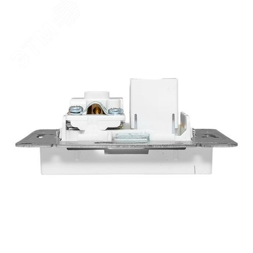Механизм розетки TV+RJ45 (cat5) белый Эпика EKF