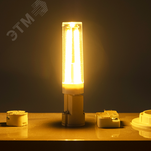 Лампа светодиодная филаментная LED G9 PRO 8w 2700K теплый 700Lm 230V