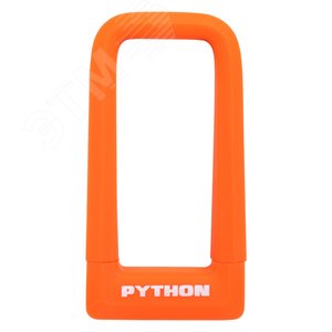 Замок навесной АВАНГАРД PYTHON 626 ORANGE силикон с креплением на раму всепогодный