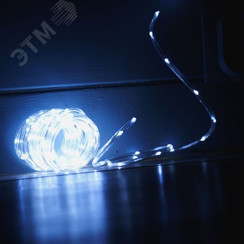 Гирлянда линейная LED 5000K с контроллером 15 м прозрачный шнур