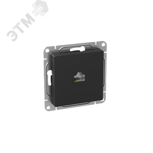Эпика Механизм розетки RJ45 (cat5) черный EKF