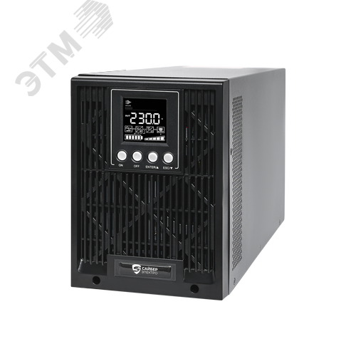 Источник бесперебойного питания Online РСК-ЭКСПЕРТ-1000С-М Rack/Tower 1000ВА/900Вт USB/RS-232/SNMP Slot/EPO (8 IEC С13) (12В/9Ач. х 2) 2U