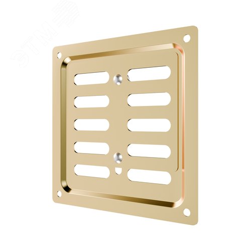 Решетка вентиляционная MER регулируемая 100x100 окраш.сталь Gold