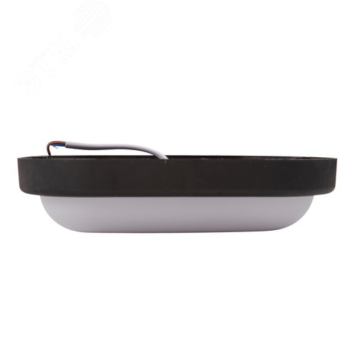 Светильник светодиодный ULW-Q229 18W/4000K IP65 BLACK влагозащищенный. Квадрат. Белый свет (4000K). 155?155?37мм. Корпус черный