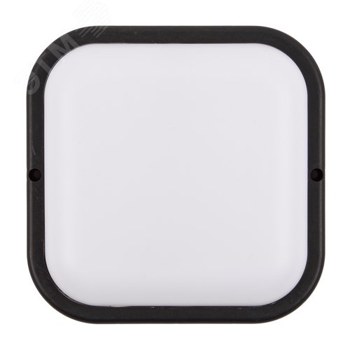 Светильник светодиодный ULW-Q229 18W/4000K IP65 BLACK влагозащищенный. Квадрат. Белый свет (4000K). 155?155?37мм. Корпус черный
