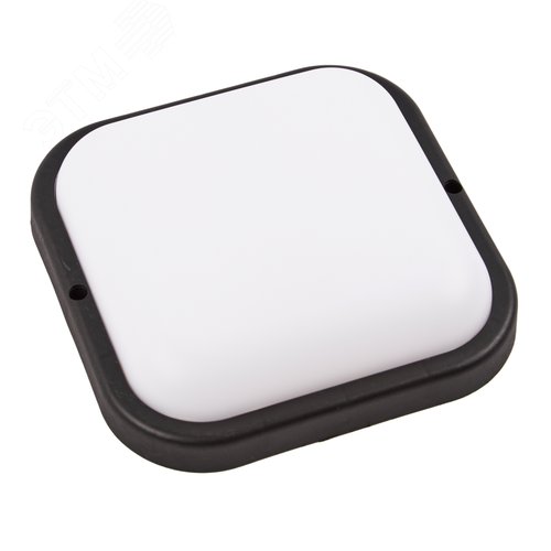 Светильник светодиодный ULW-Q229 18W/4000K IP65 BLACK влагозащищенный. Квадрат. Белый свет (4000K). 155?155?37мм. Корпус черный