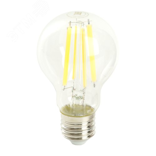 Лампа светодиодная LED 12вт Е27 теплый FILAMENT .PRO