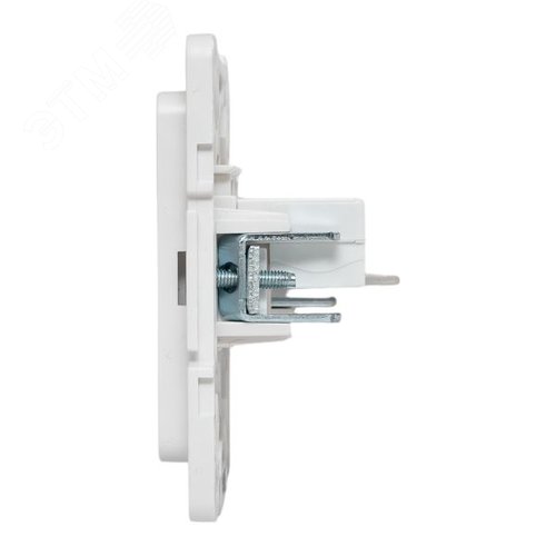 Стокгольм Механизм розетки RJ-45 2-местной белый EKF