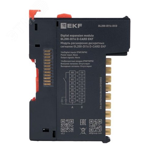Модуль расширения дискретных сигналов GL200-DI16 D-CARD