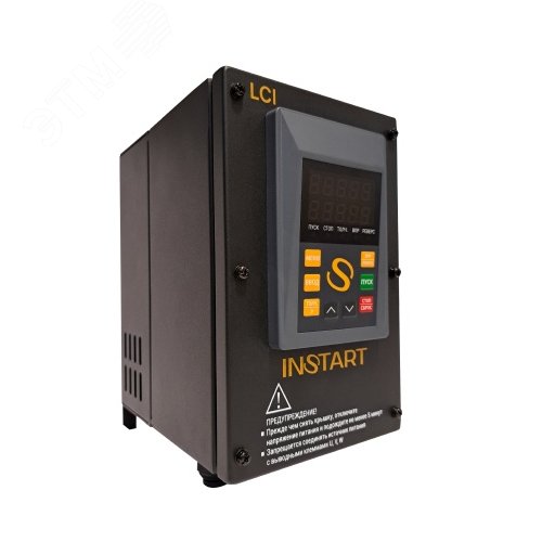 Преобразователь частоты LCI-G0.75-4B IP55, 0.75кВт, 2.5А, 3~342-440В, тормозной модуль, ЭМС С3, Modbus RTU(RS-485), 2-х строчная LED панель