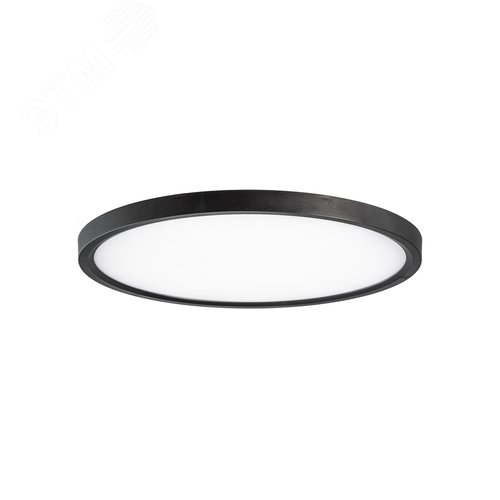 Светильник светодиодный ДБО-38 Вт настенно-потолочный SLIM BLACK 4500K 2700Лм 400x25мм